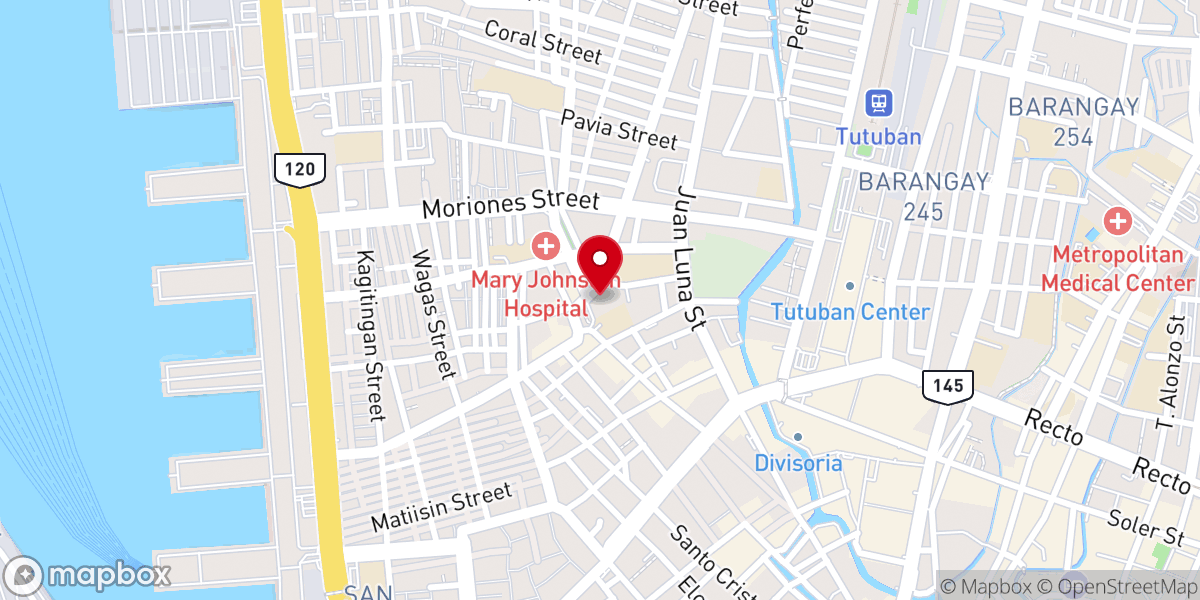 Map showing location of Minor Basilica of Santo Niño de Tondo (Archdiocese of Manila)