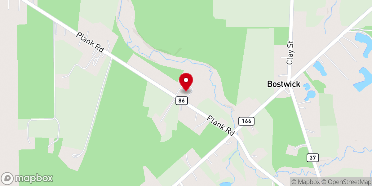 Map showing location of Grace Evangelical Lutheran Church