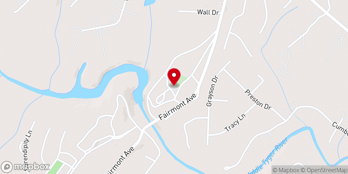 Map showing location of Fairmont United Methodist Church
