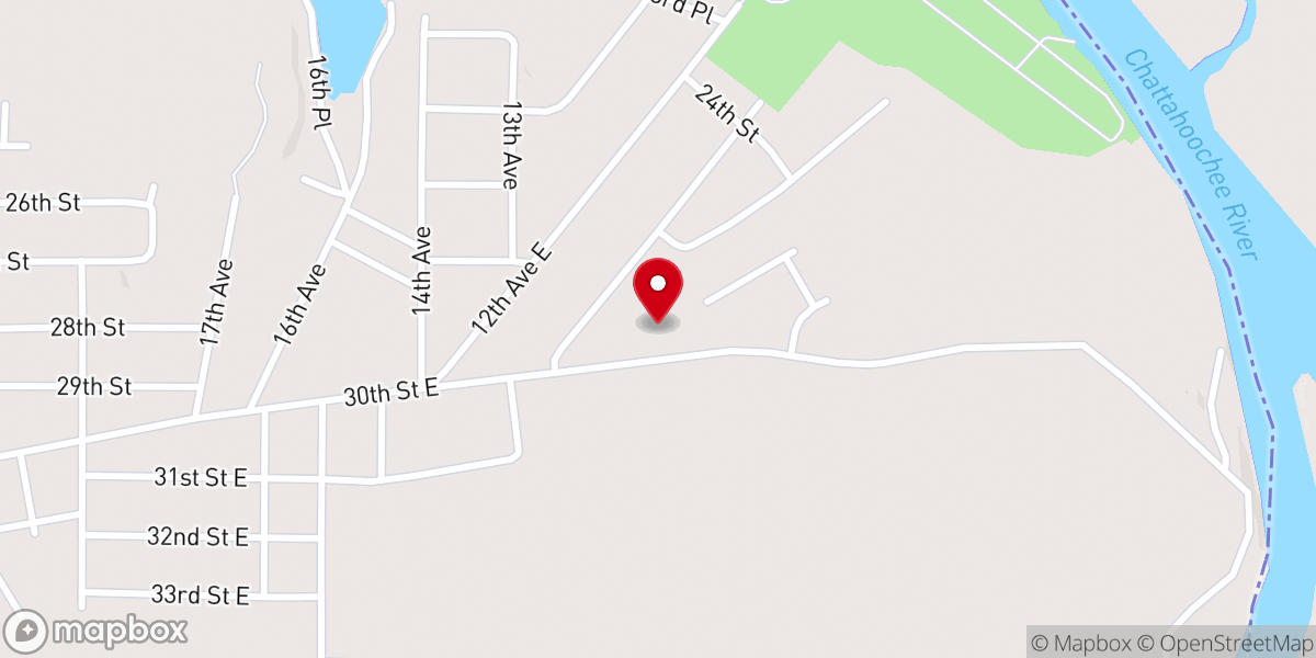 Map showing location of Life Flow Church