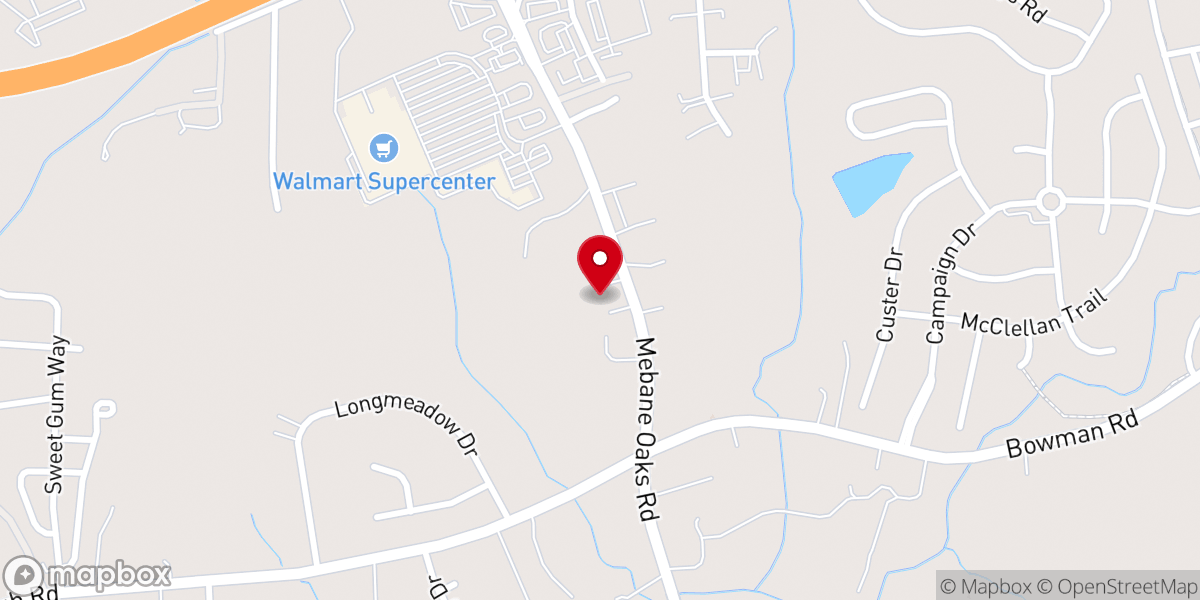 Map showing location of Agape Baptist Church