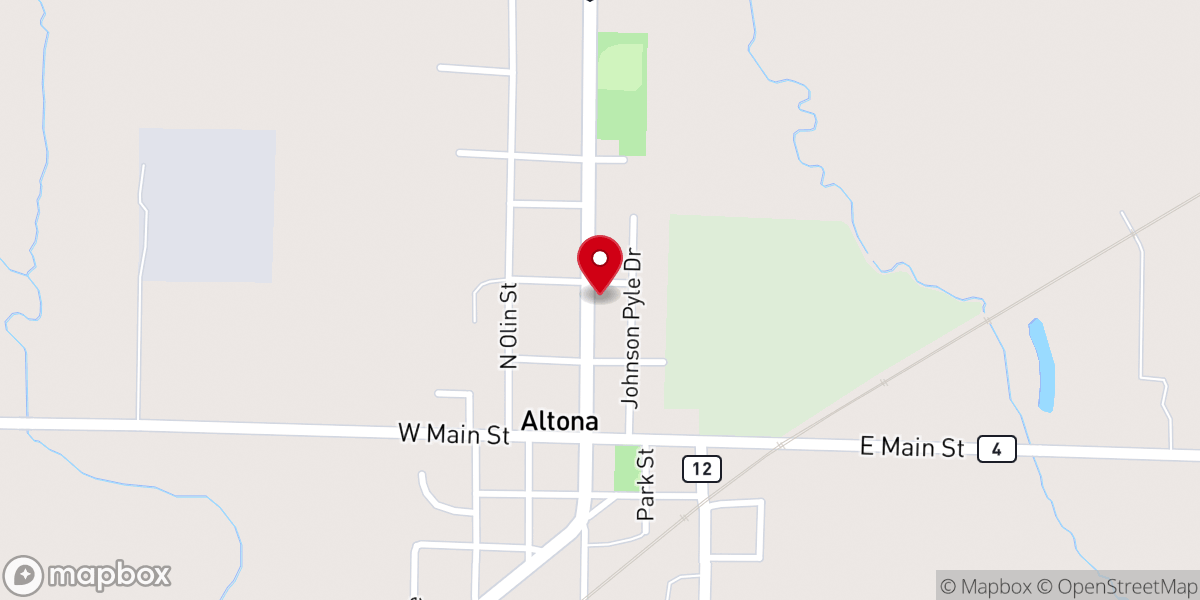 Map showing location of The Grove Community Church