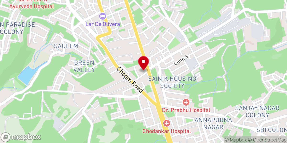 Map showing location of Holy Family Church