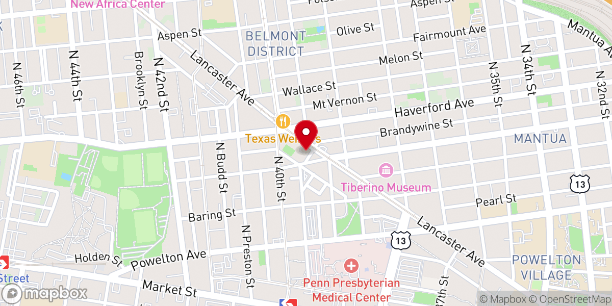 Map showing location of West Side Church of God