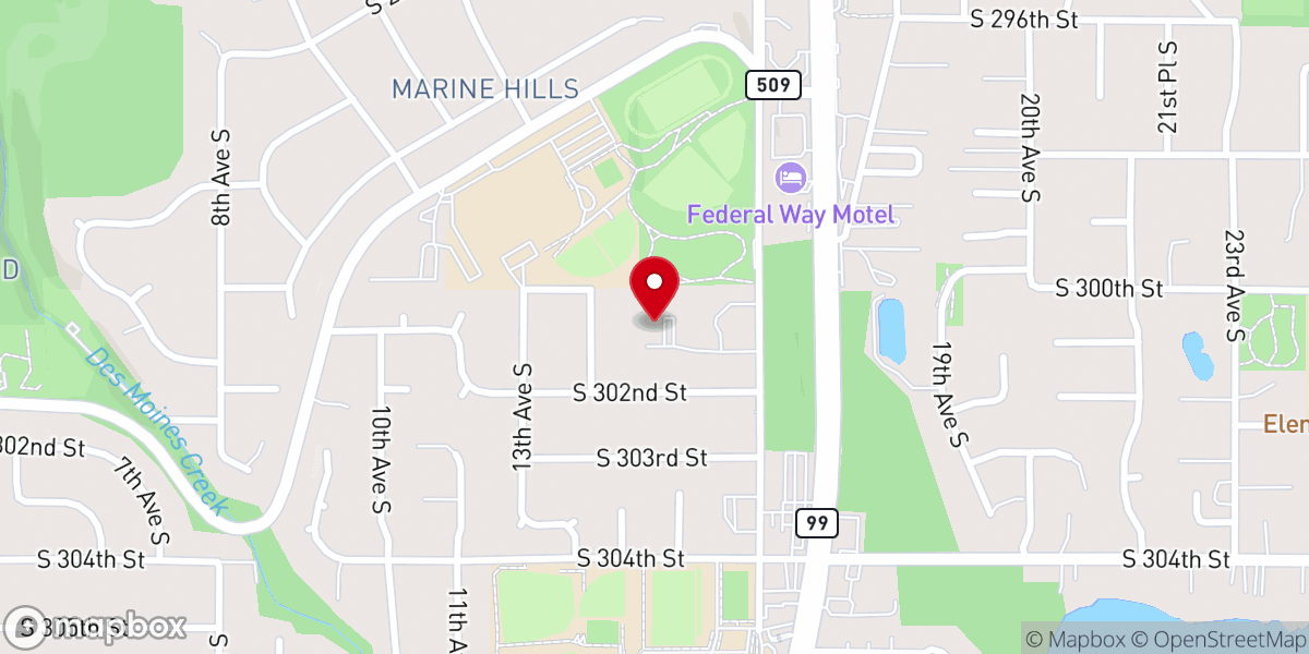 Map showing location of First Baptist Church