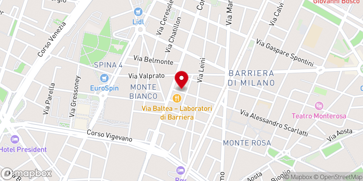 Map showing location of Chiesa Cristiana Evangelica Battista