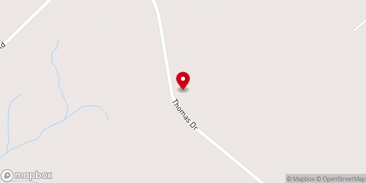 Map showing location of County Line Church