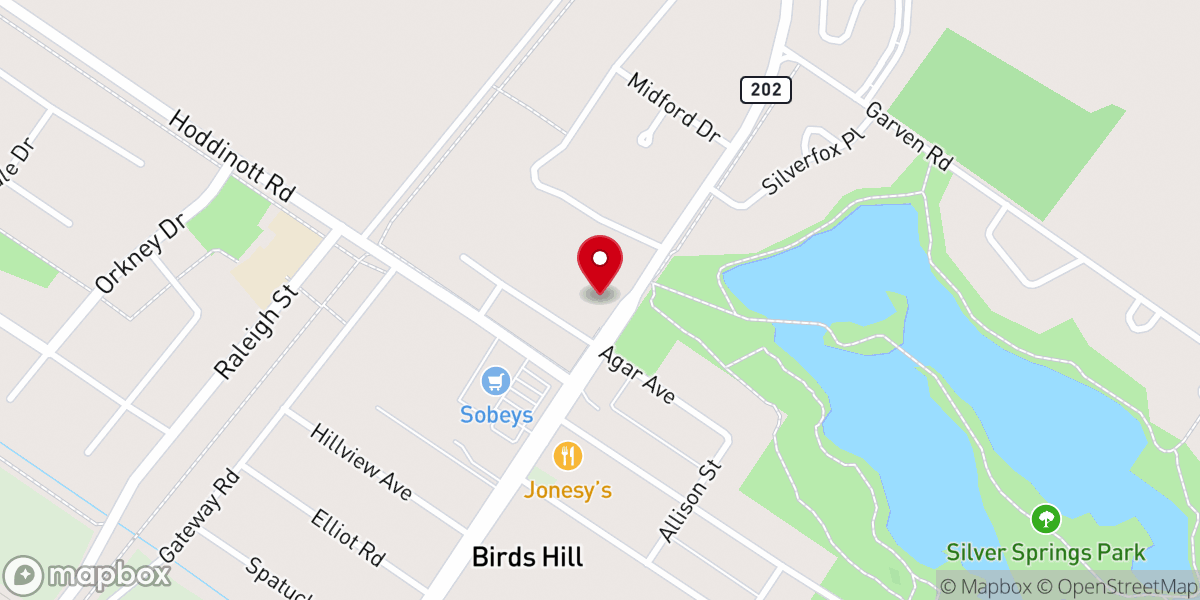 Map showing location of Saint Catherines Anglican Church