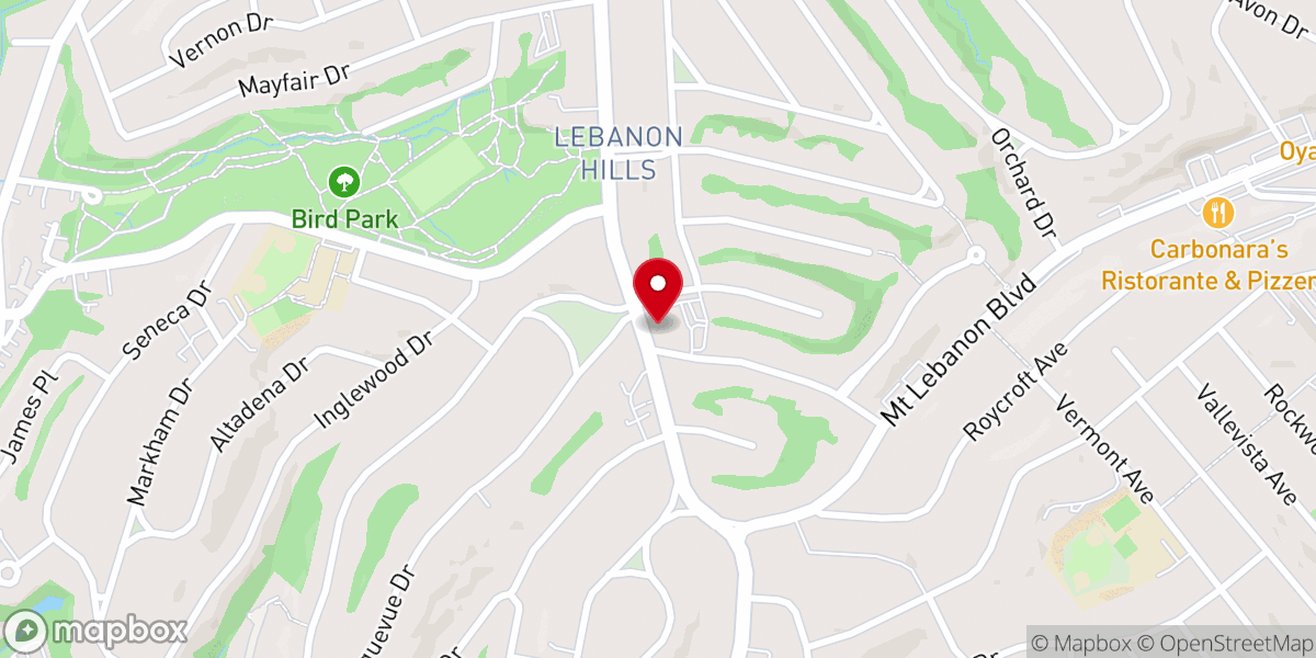 Map showing location of Beverly Heights Presbyterian Church