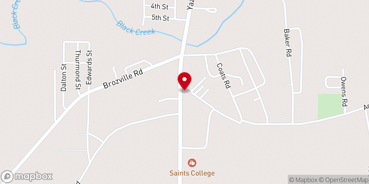 Map showing location of St Paul's Church-God In Christ
