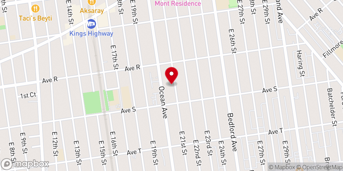 Map showing location of Benei Levi Congregation Rabbinical Kollel