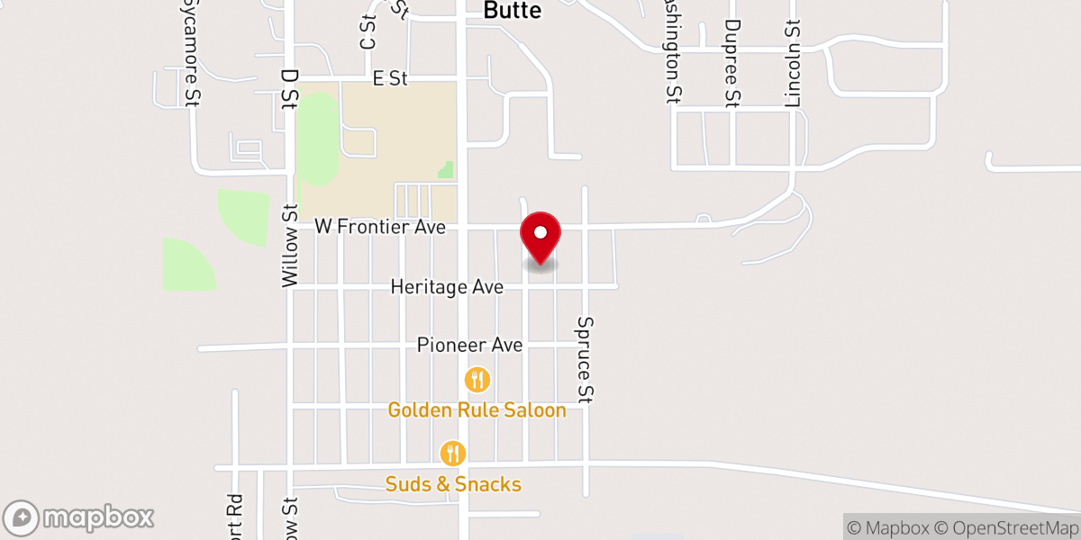 Map showing location of All Saints Parish