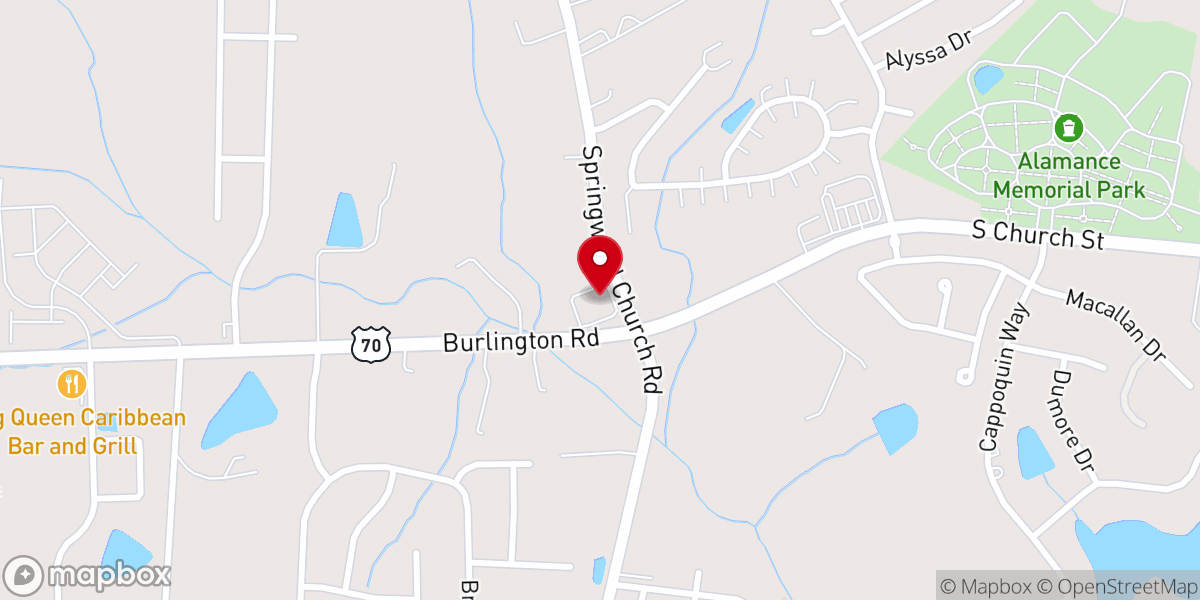 Map showing location of Christian Bible Fellowship