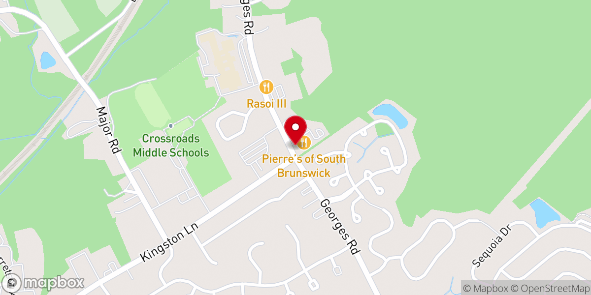 Map showing location of Pierre's of South Brunswick