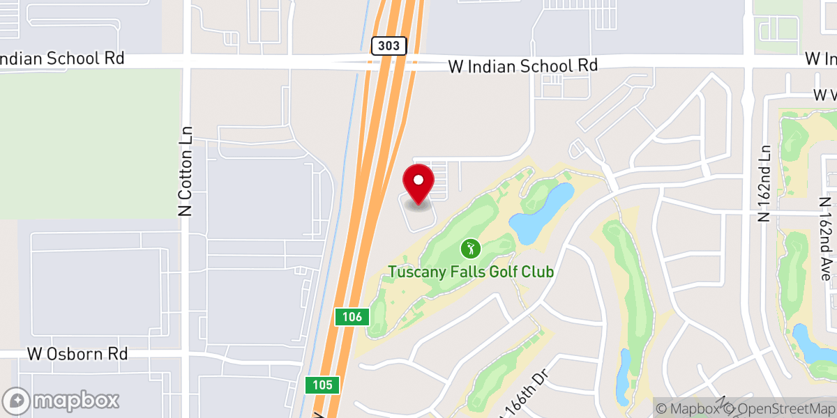 Map showing location of The Refinery Christian Church