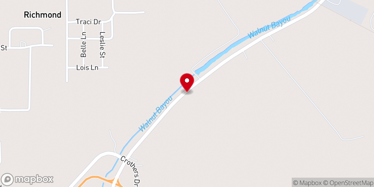 Map showing location of Galilee Church
