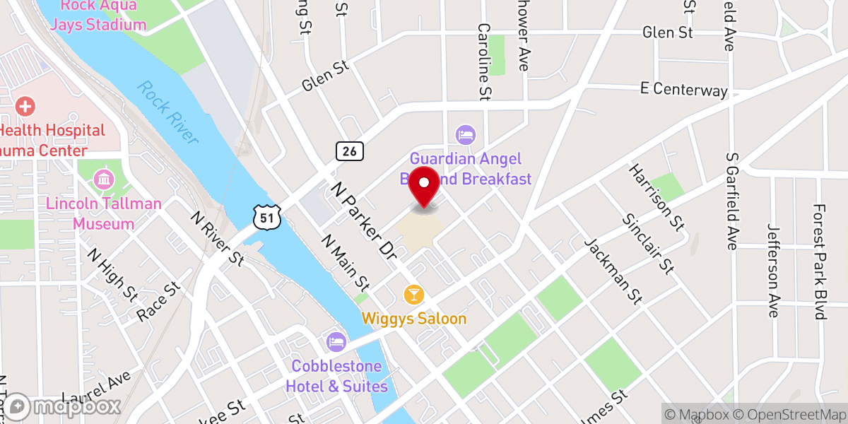 Map showing location of Nativity House