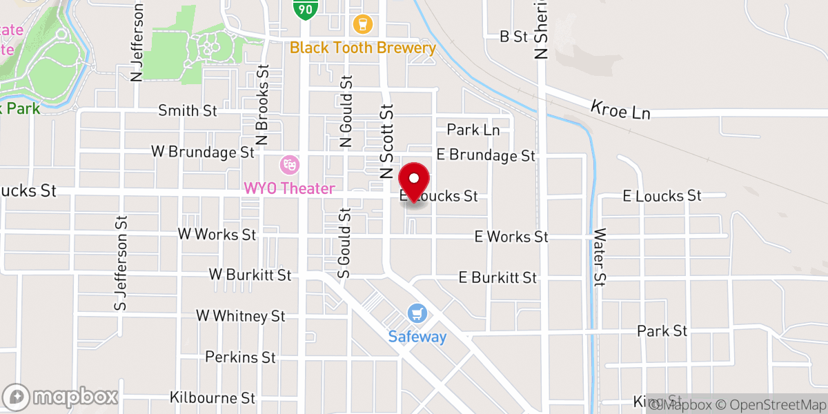Map showing location of Diocese of Cheyenne