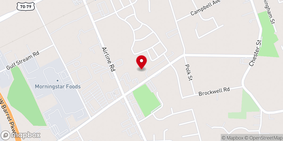 Map showing location of Lighthouse Baptist Church