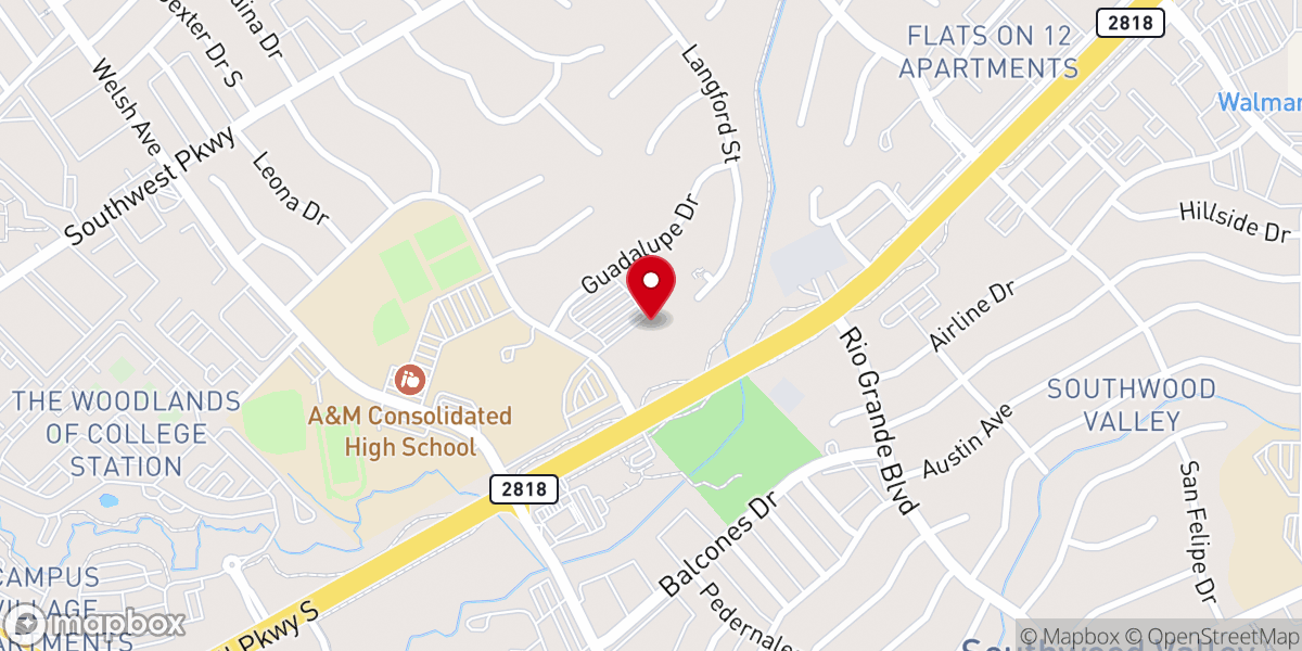 Map showing location of Community Church