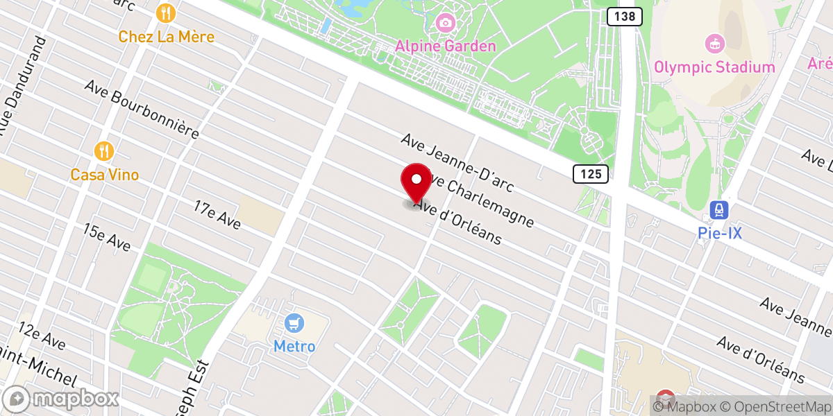 Map showing location of Notre-Dame-d'Afrique Church
