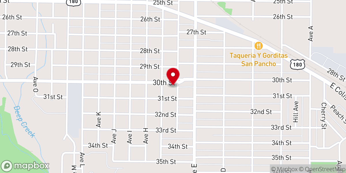 Map showing location of Walking by Faith Ministries