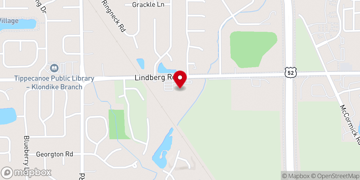 Map showing location of Northview Church - Greater Lafayette Campus