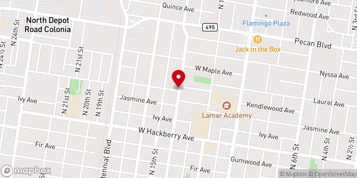Map showing location of Free Methodist Church