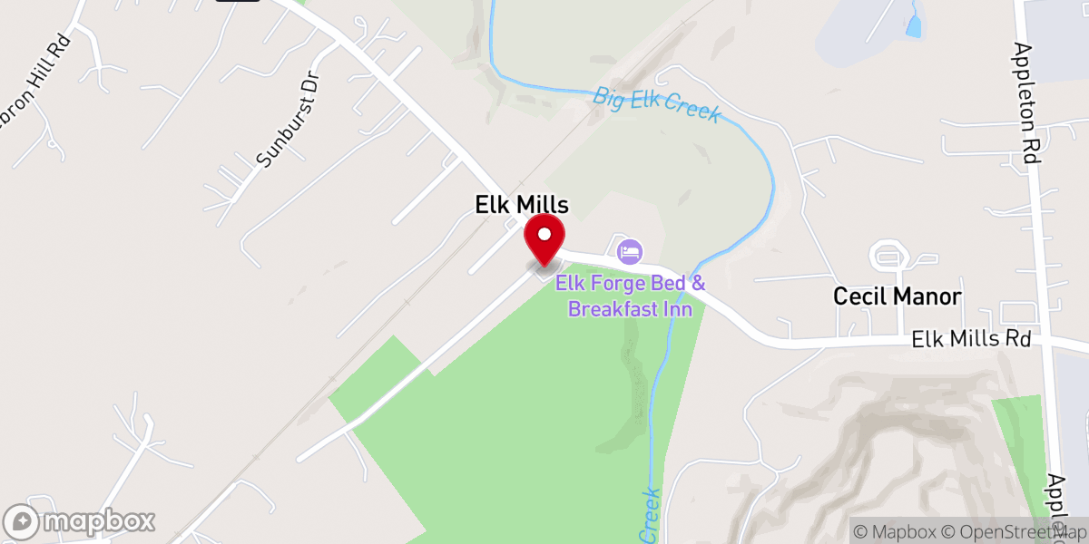 Map showing location of Baldwin United Methodist Church