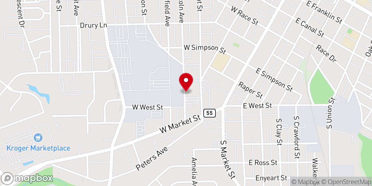 Map showing location of Elevation Point Church
