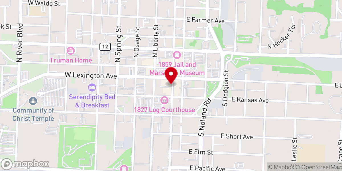 Map showing location of KC Weddings 2 Go