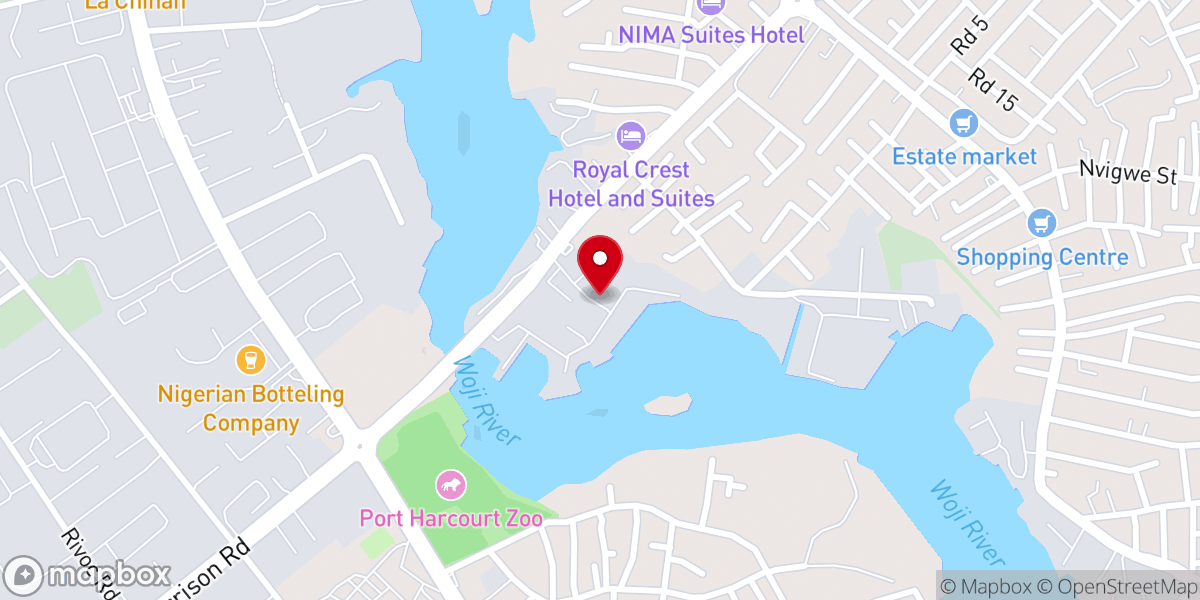 Map showing location of Christian Pentecostal Mission, Millennium Saints' Cathedral, Elekahia, Por Harcourt