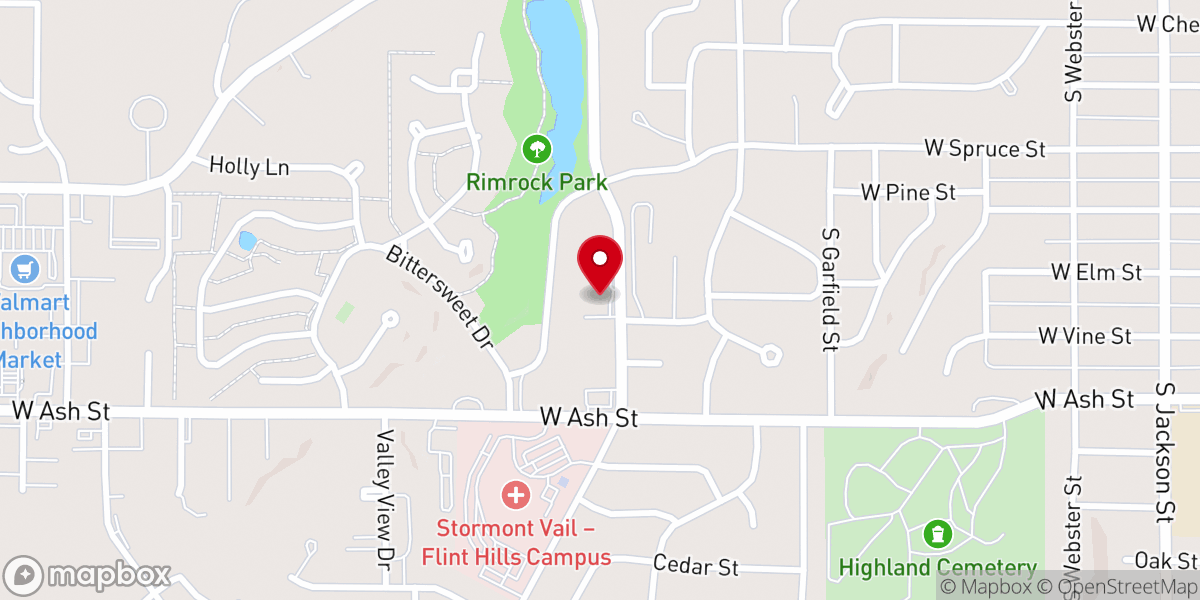 Map showing location of Immanuel Lutheran Church