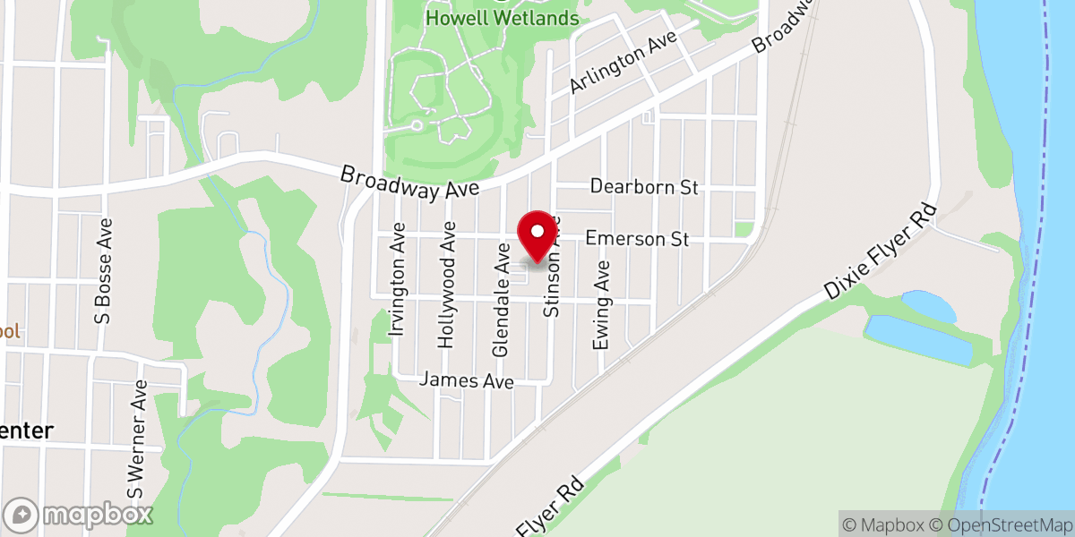Map showing location of Westside Catholic School