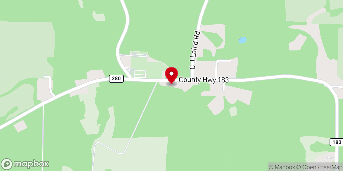 Map showing location of Saint Johns Church
