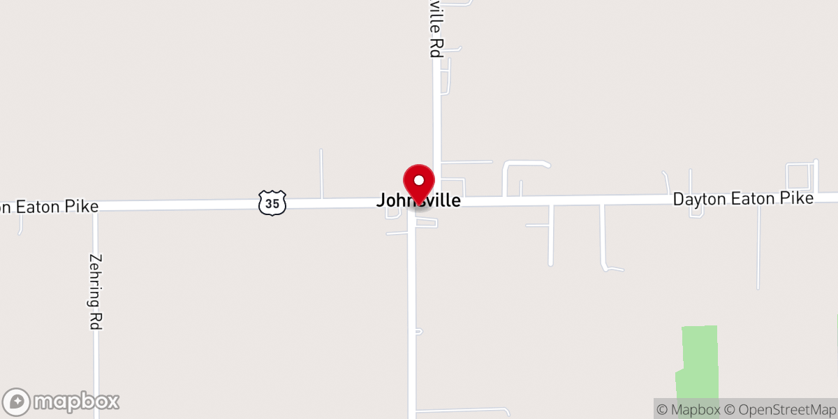 Map showing location of New Lebanon United Methodist Church