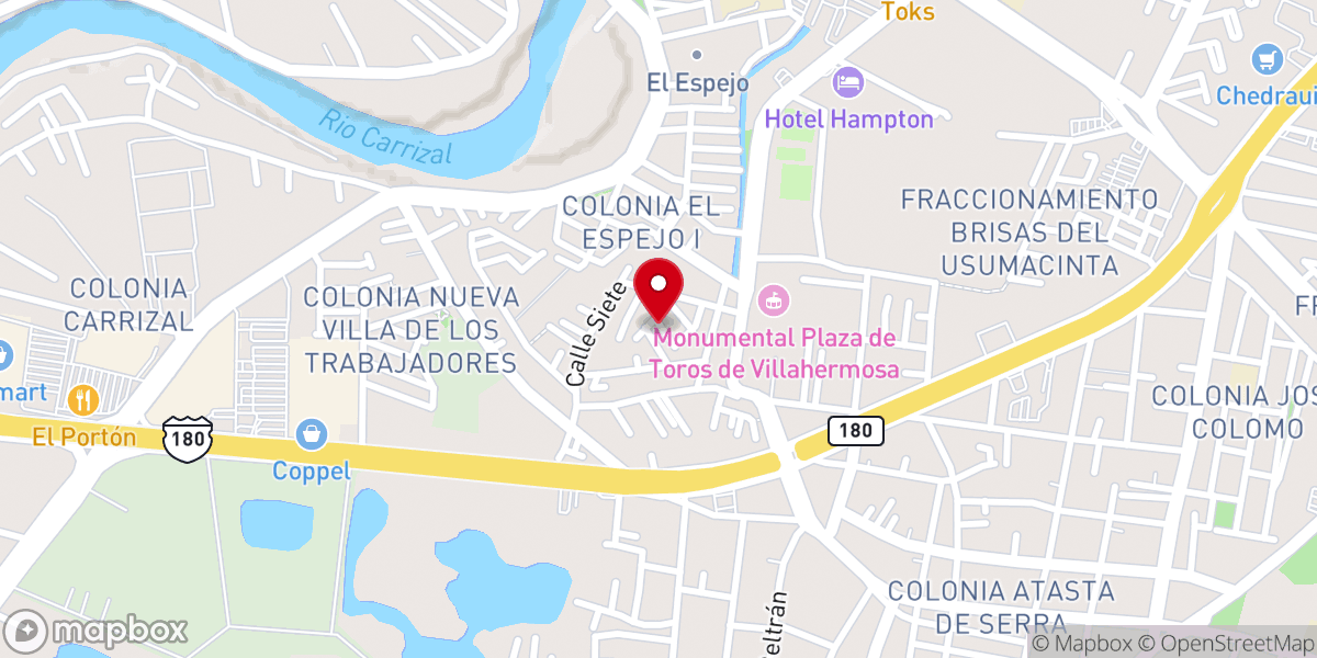 Map showing location of Jesucristo es la Vida Eterna.