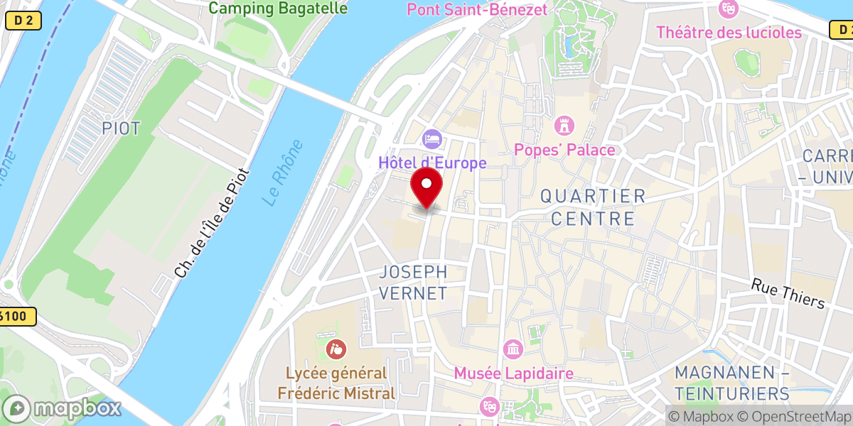 Map showing location of Chapelle de l'Oratoire