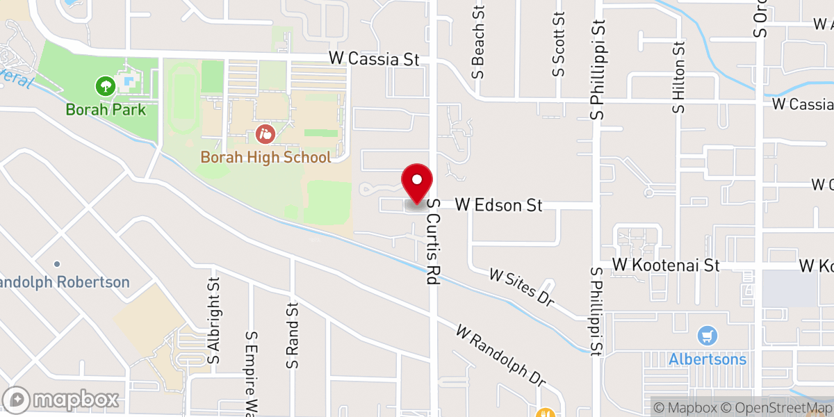 Map showing location of Cornerstone Church (Boise)