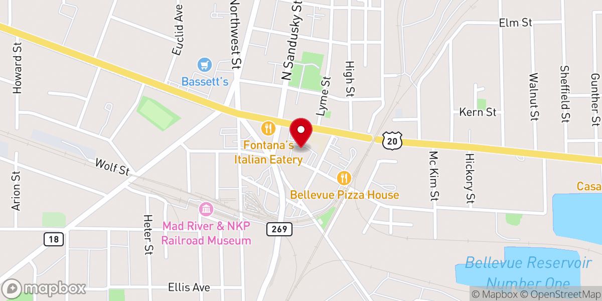 Map showing location of Immaculate Conception Parish