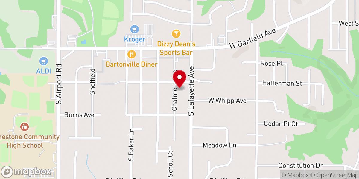 Map showing location of Bible Baptist Church Freedom Campus