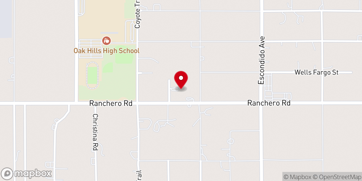Map showing location of Solid Rock Church