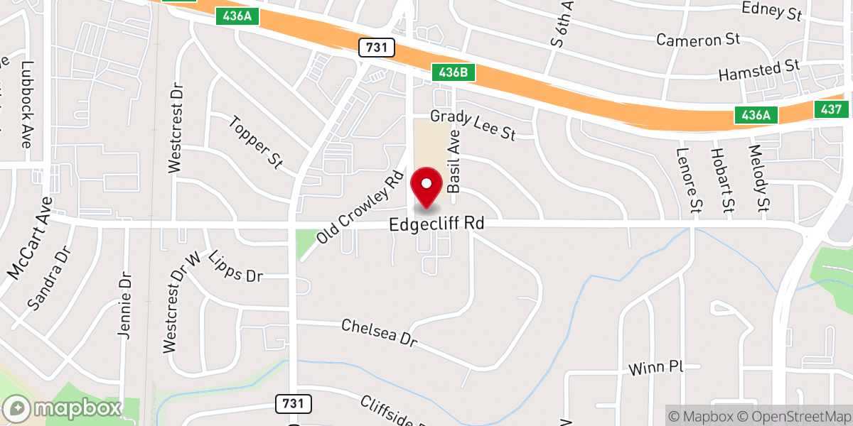 Map showing location of Convergence Church