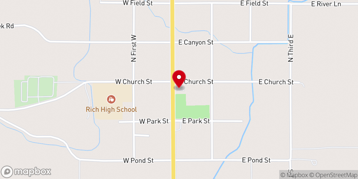Map showing location of Randolph City Office