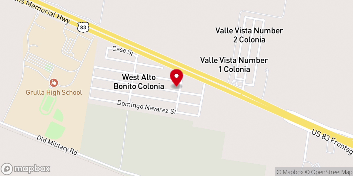 Map showing location of Templo Lirio de los Valles AD