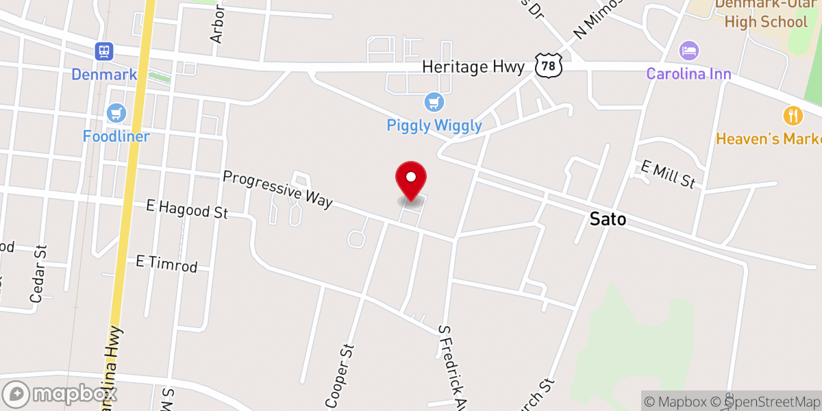 Map showing location of Progressive Church of Denmark