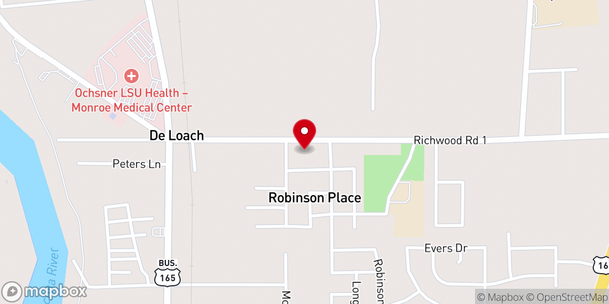 Map showing location of New St James Baptist Church