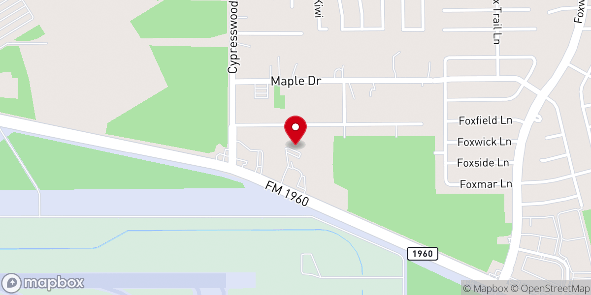 Map showing location of Cross Over Church