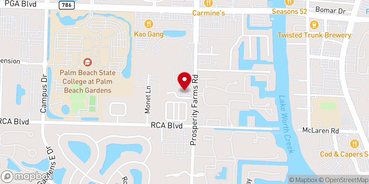 Map showing location of Knights of Columbus