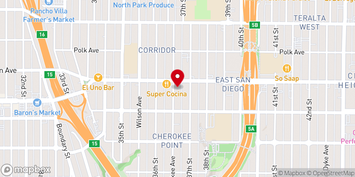 Map showing location of St. Nicholas Orthodox Church